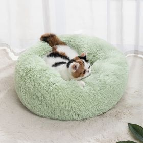 Fluffy Pet Bed (Color: Pink, size: 50cm/19.7in)